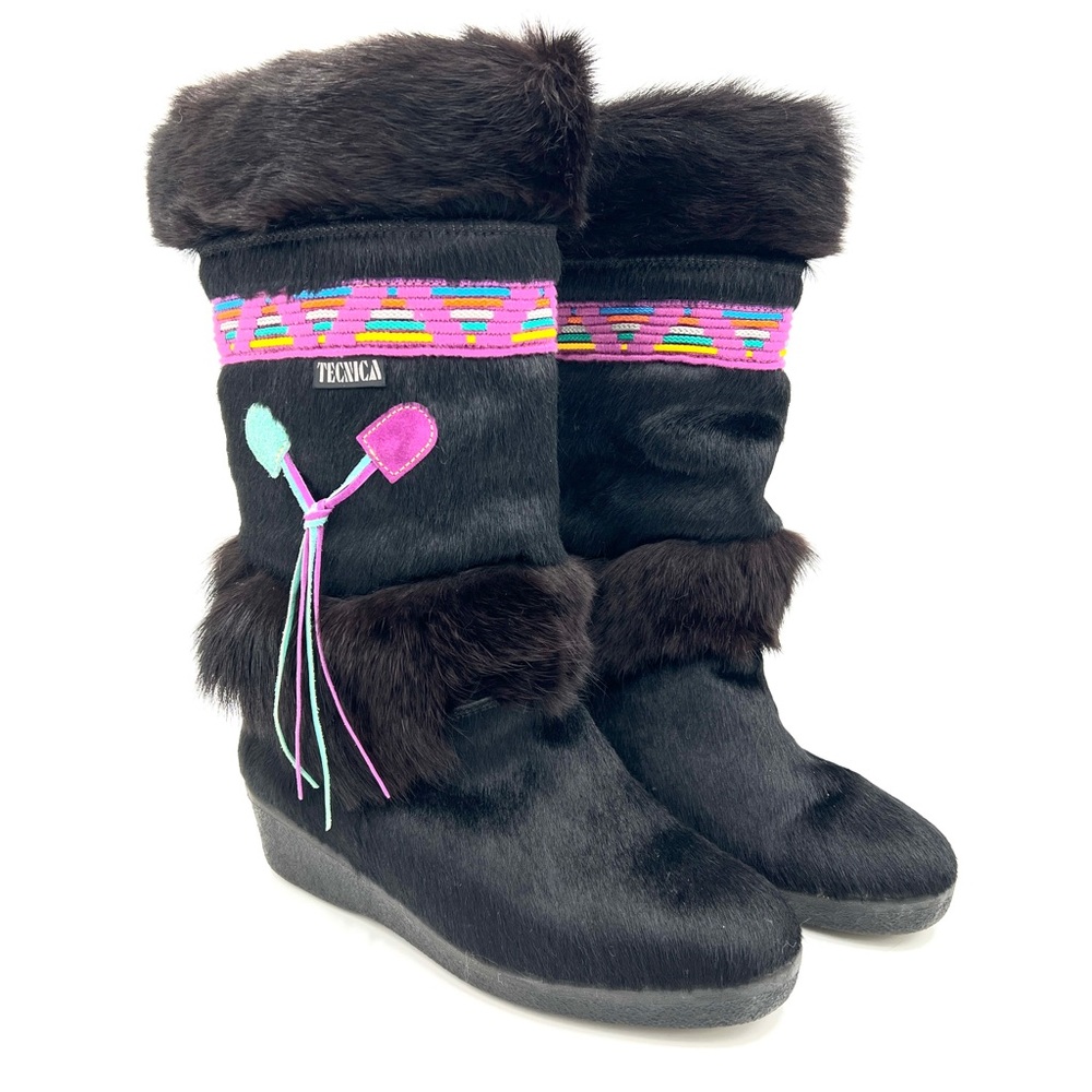 Tecnica Italian Apres Skandia Fur Ski Winter Boots Womens EU 41 Size 9 - Picture 1 of 15